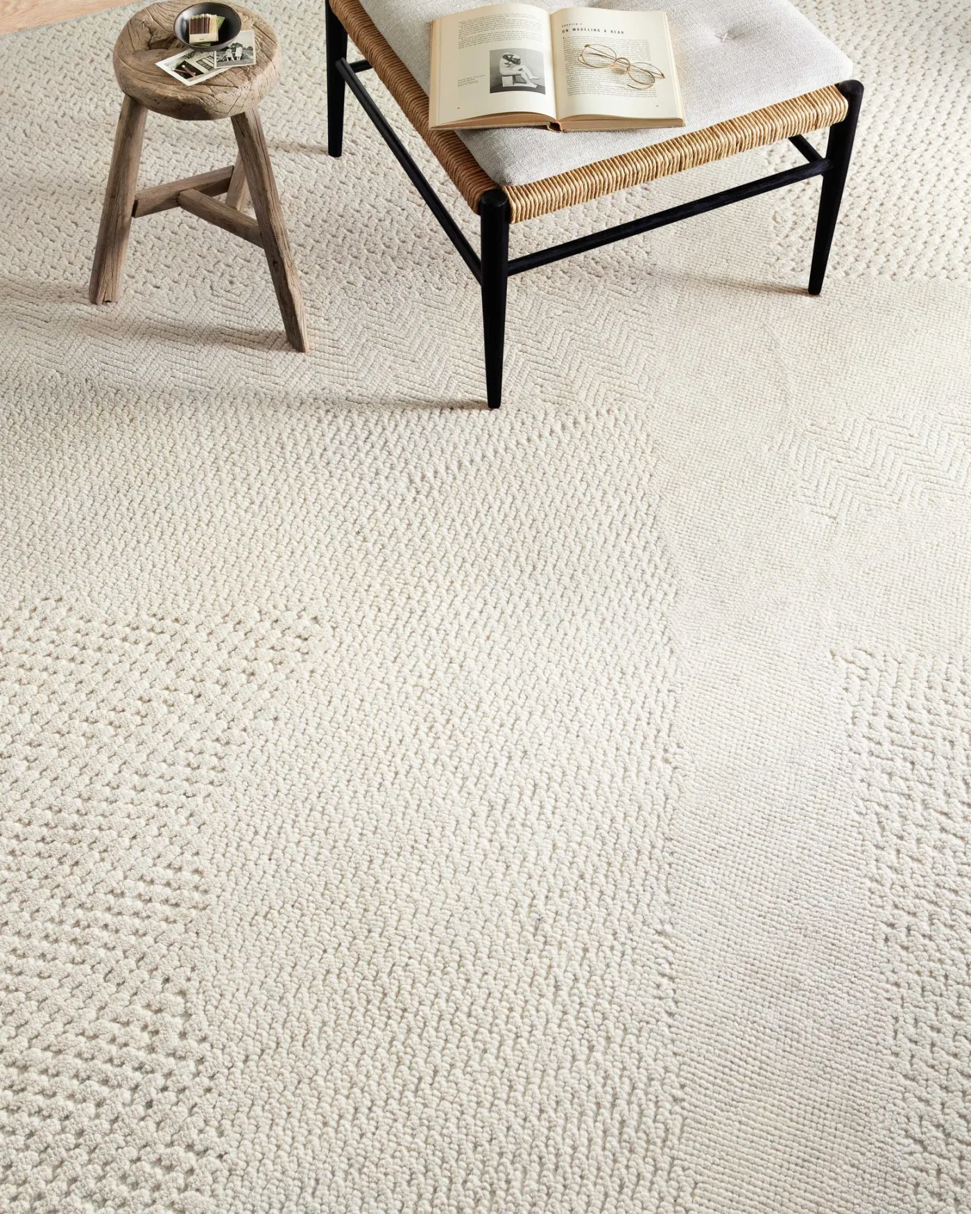 Collins COI-02 Ivory / Ivory Area Rug