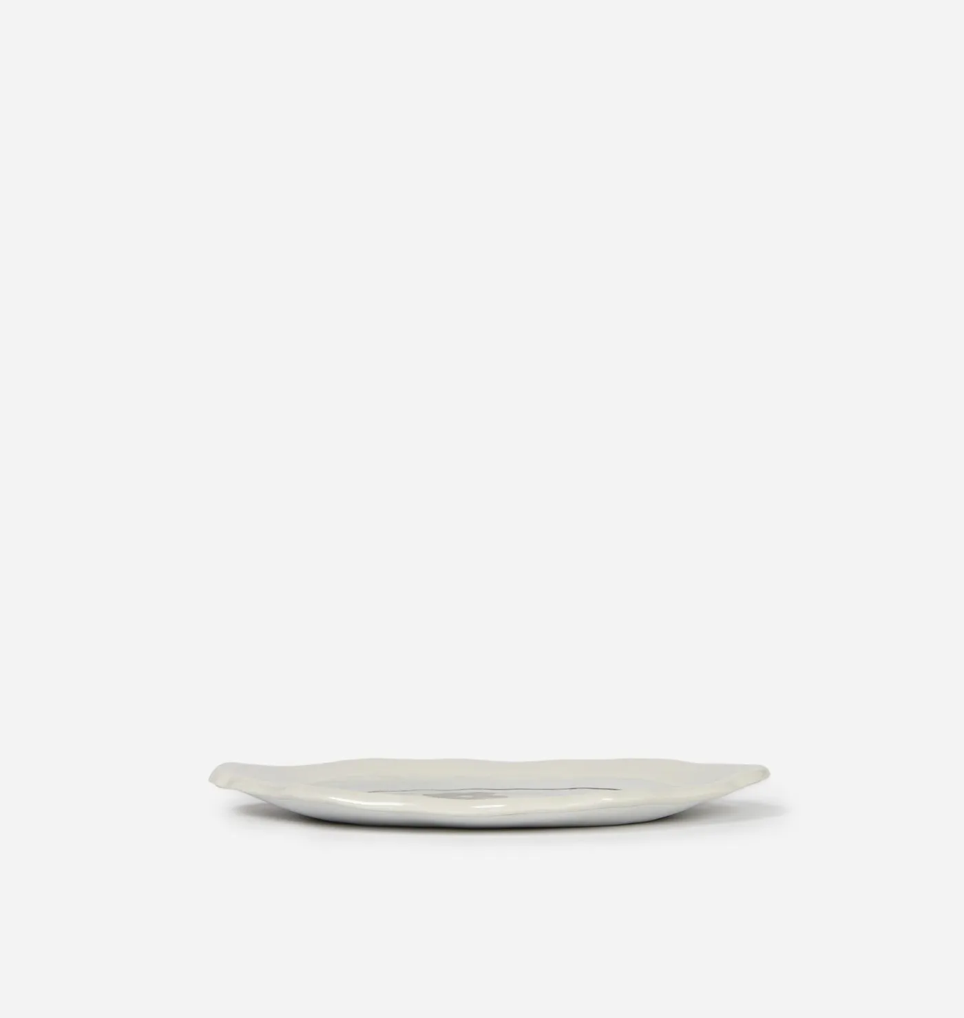 Cream Oval Catchall Tray