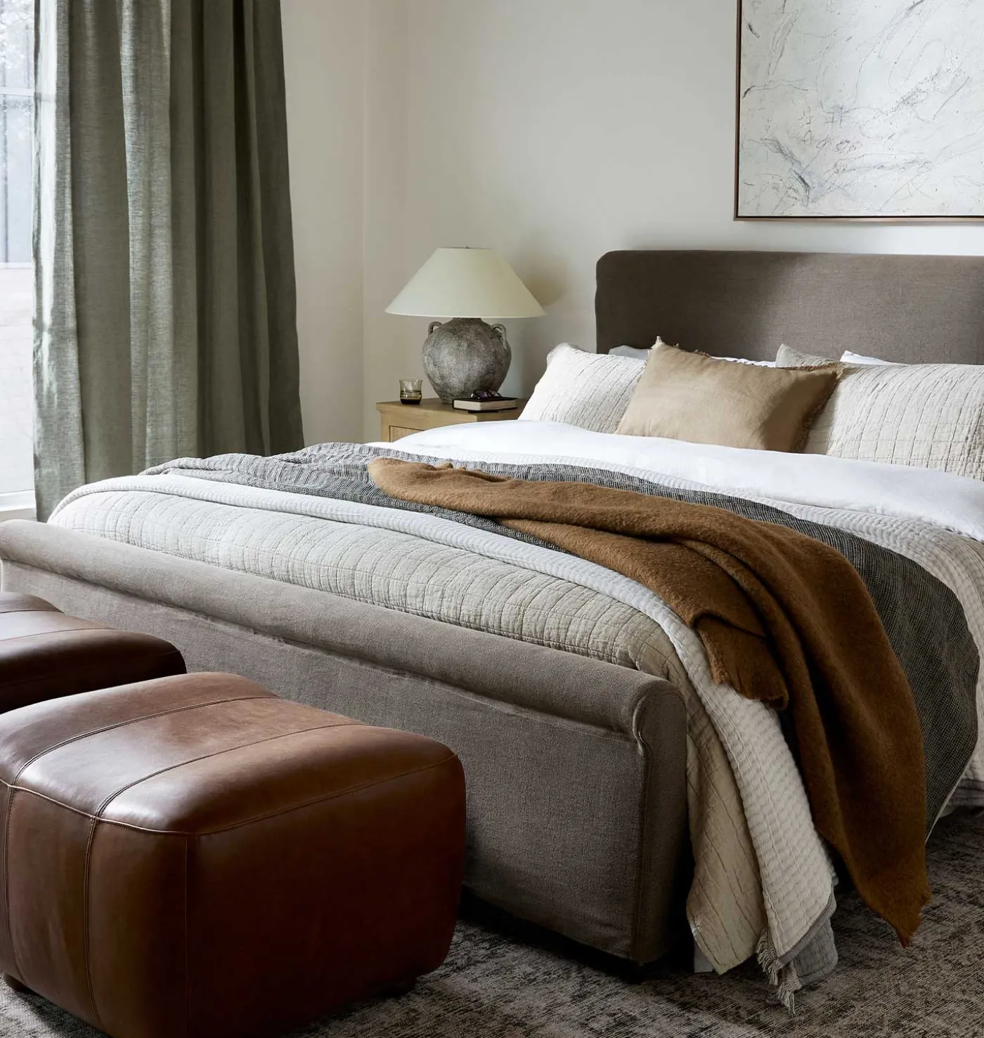Dalia Slipcovered Bed