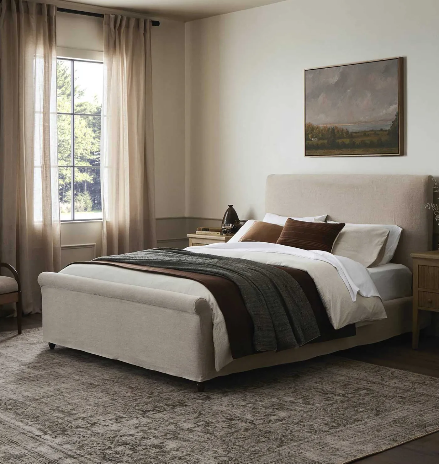 Dalia Slipcovered Bed