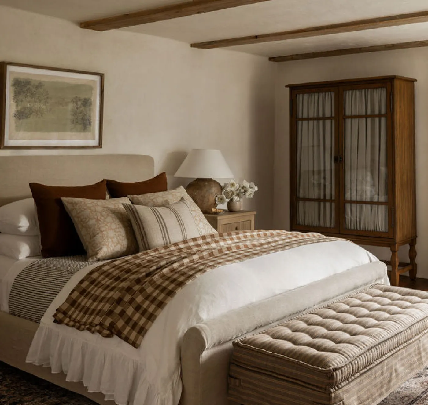 Dalia Slipcovered Bed