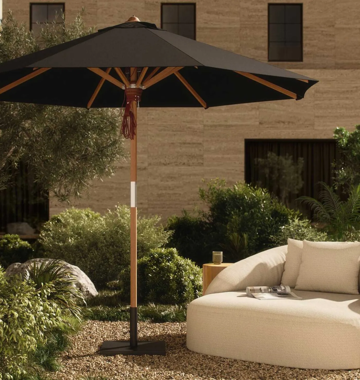 Driscoll Outdoor Round Patio Umbrella