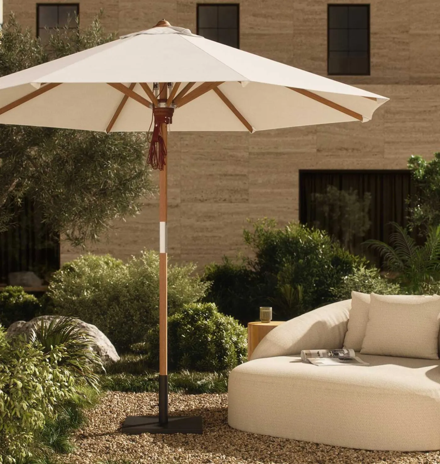 Driscoll Outdoor Round Patio Umbrella