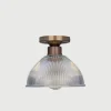 Erbil Prismatic Glass Flush Ceiling Light