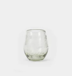 Etched Oval Glass