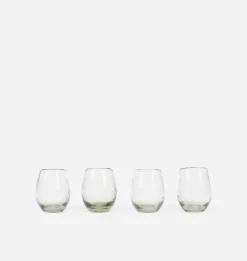 Etched Oval Glass