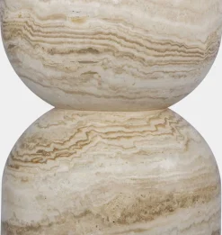 Figueroa Round Travertine Dining Table