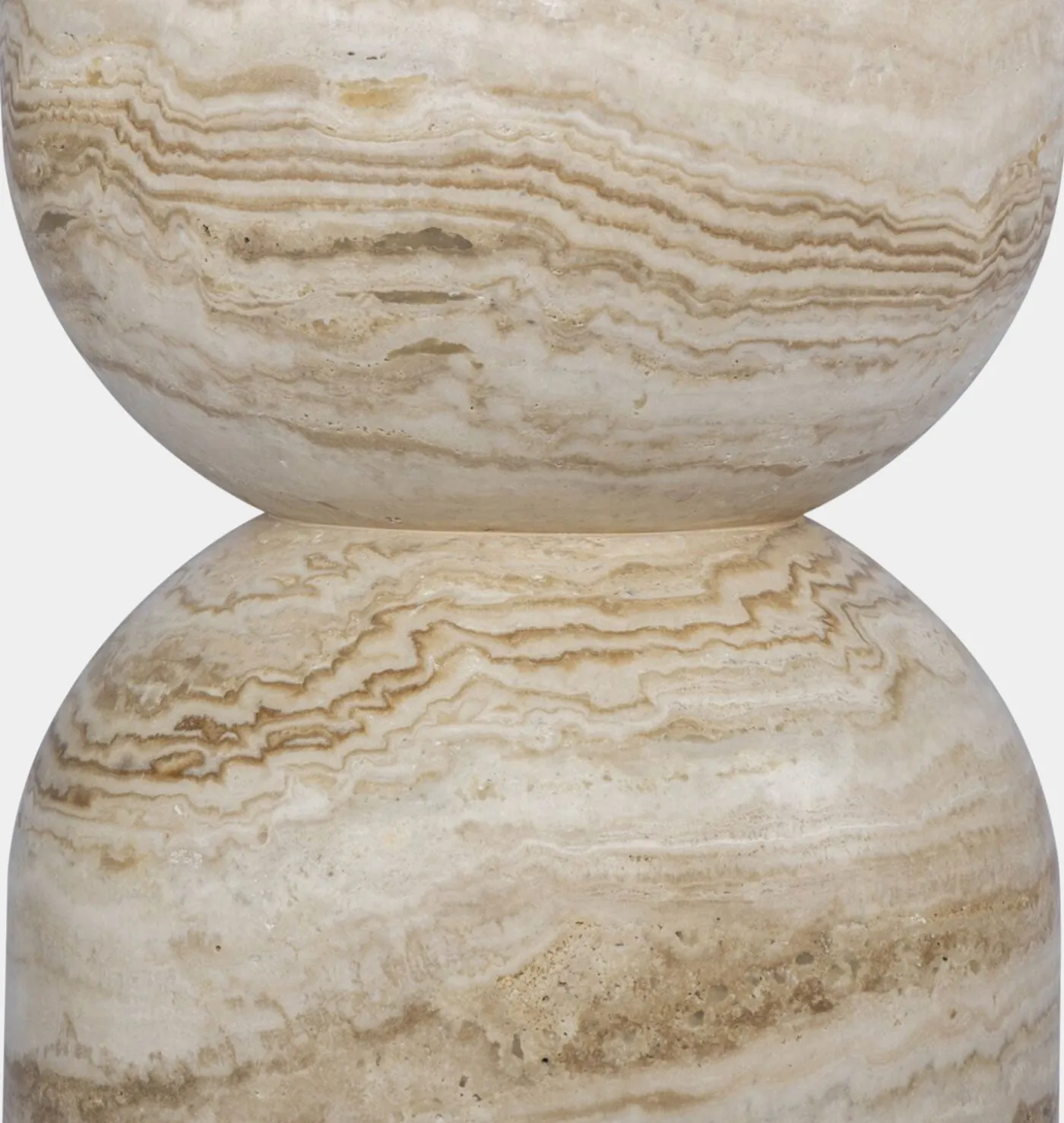 Figueroa Round Travertine Dining Table
