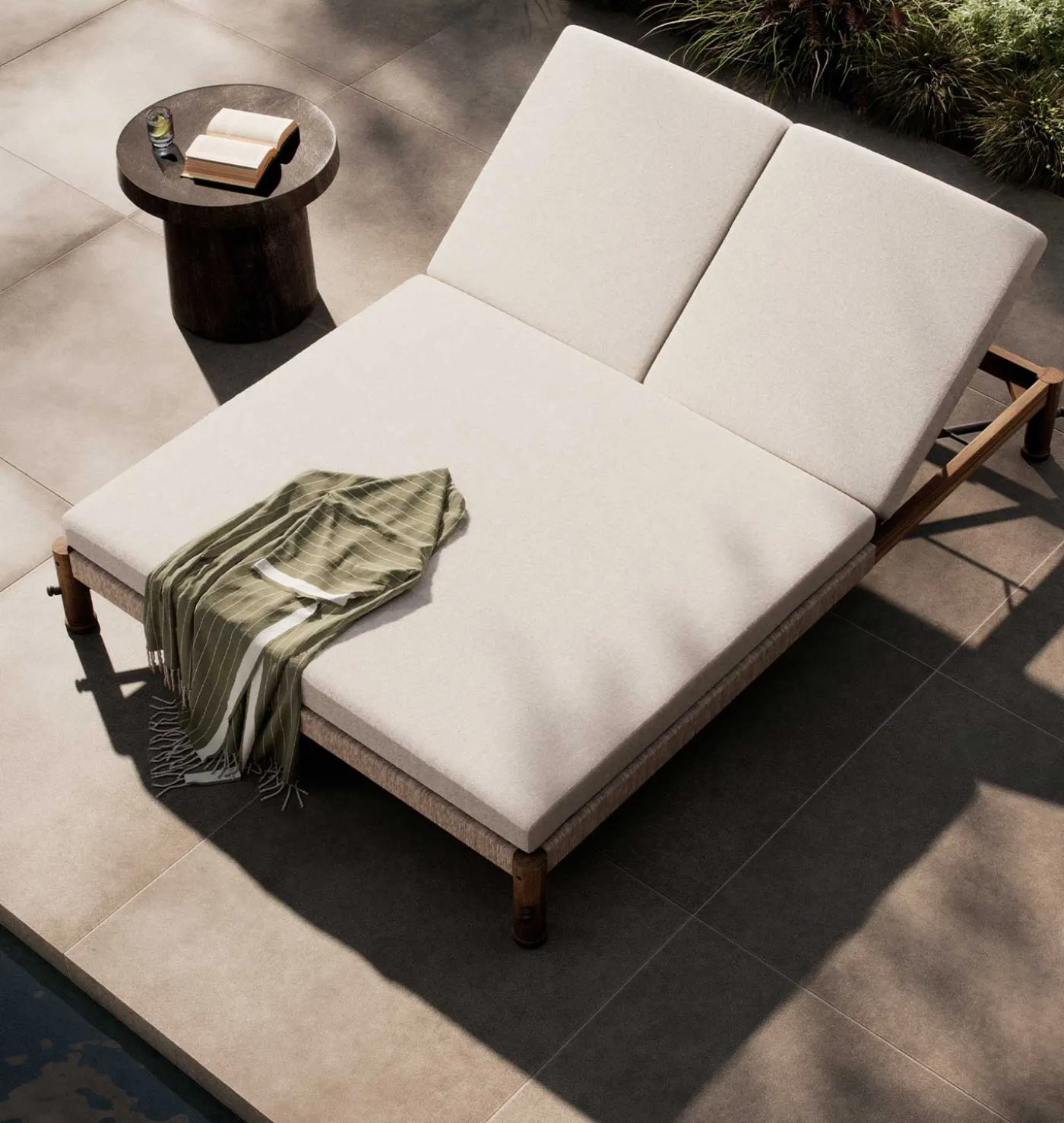 Finnegan Outdoor Double Chaise