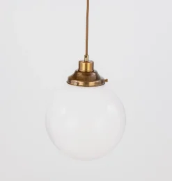 Gentry Opal Glass Globe Pendant Light