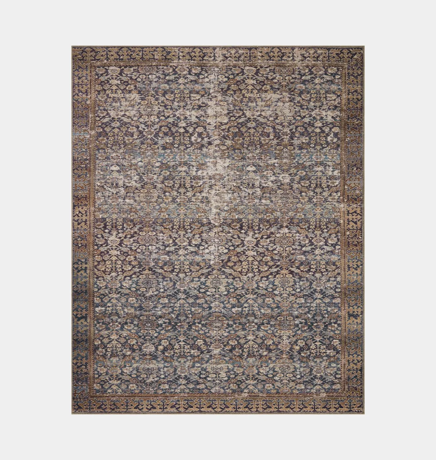 Georgie GER-05 Denim / Spice Area Rug