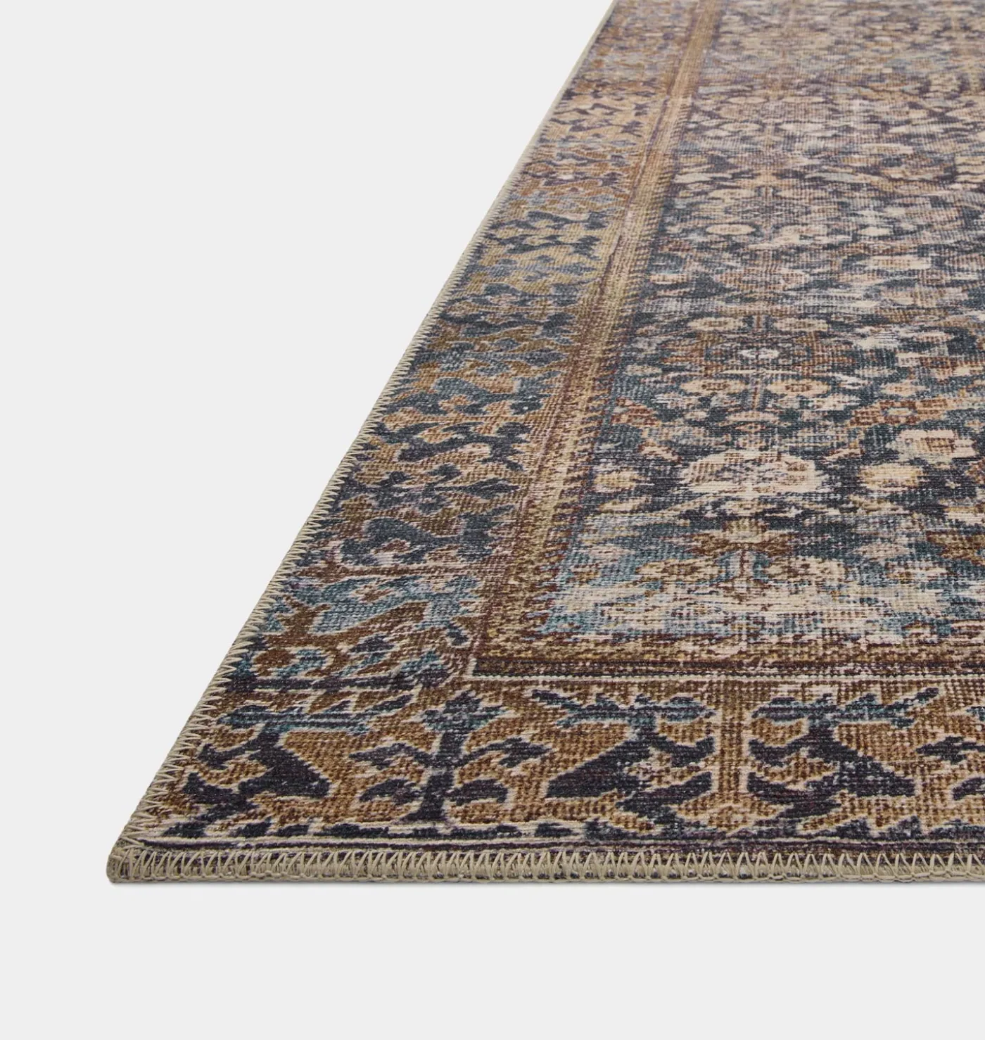 Georgie GER-05 Denim / Spice Area Rug