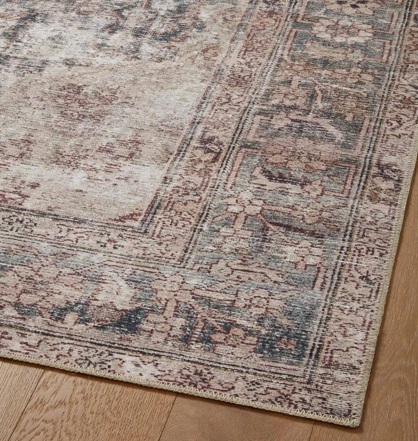 Georgie GER-08 Lagoon / Beige Area Rug