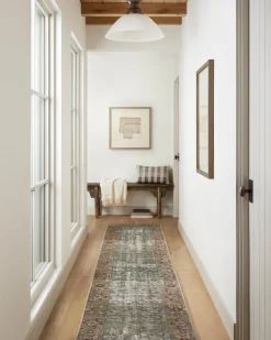 Georgie GER-07 Moss / Salmon Area Rug
