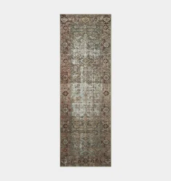 Georgie GER-07 Moss / Salmon Area Rug