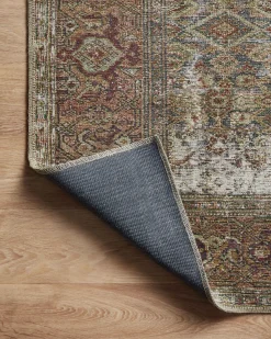 Georgie GER-07 Moss / Salmon Area Rug