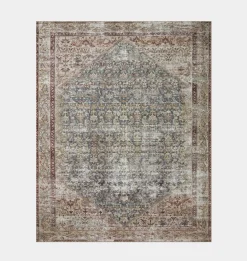Georgie GER-04 Teal / Antique Area Rug
