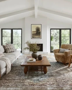Georgie GER-04 Teal / Antique Area Rug