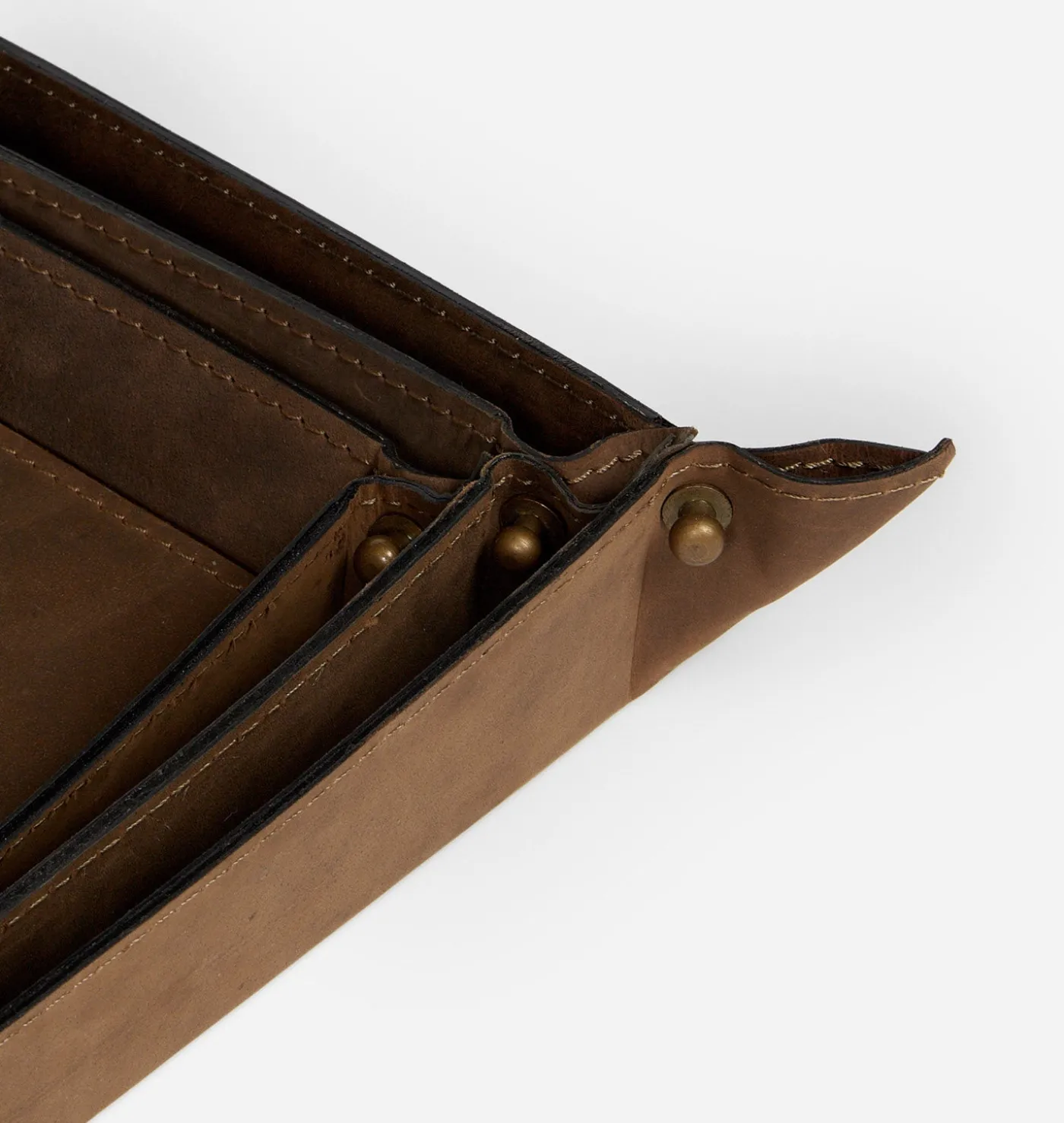 Goldwater Leather Tray S/3