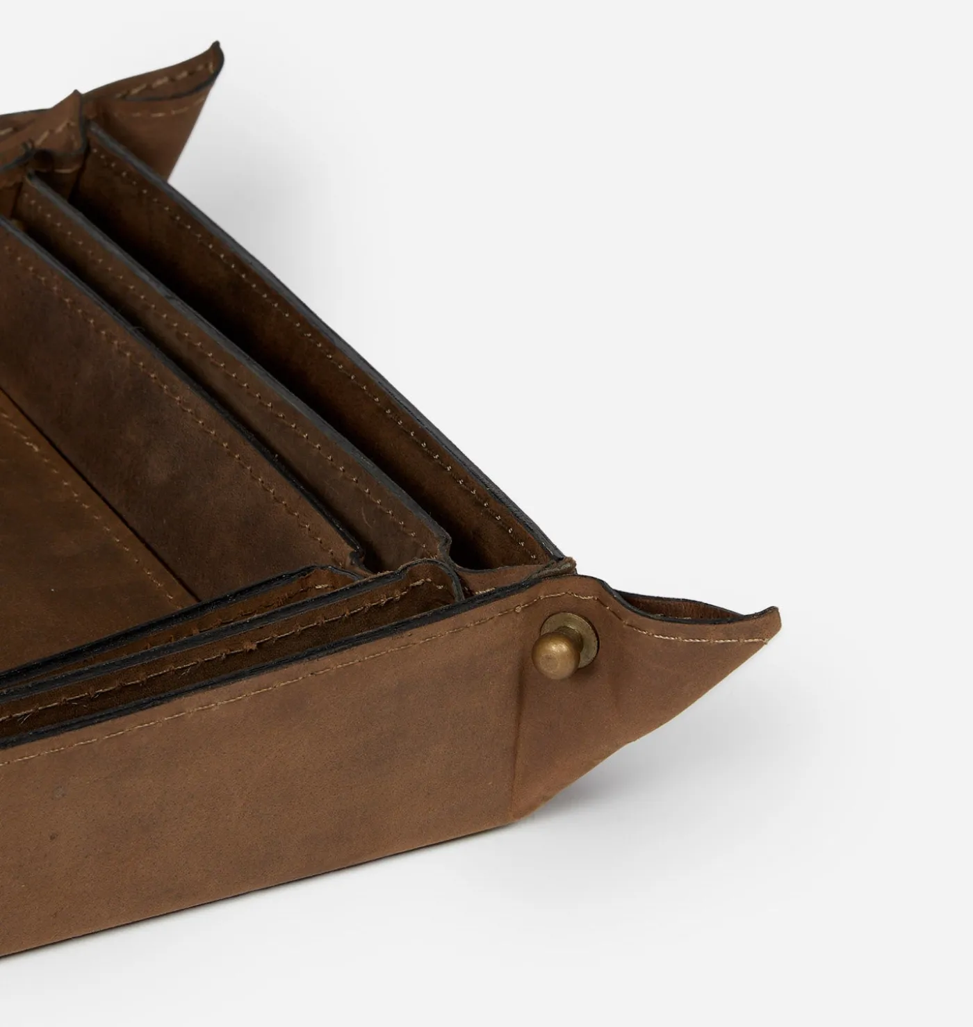 Goldwater Leather Tray S/3