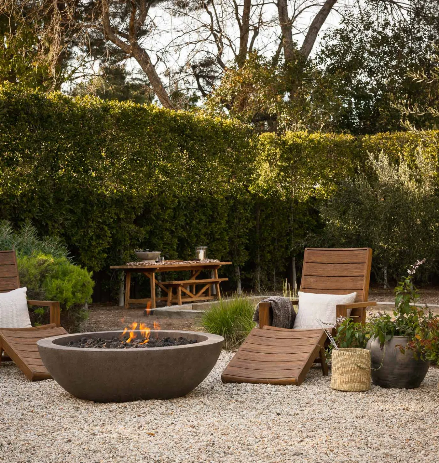 Graham Outdoor Lounge Chair and Ottoman