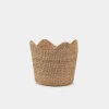 Handwoven Scallop Basket
