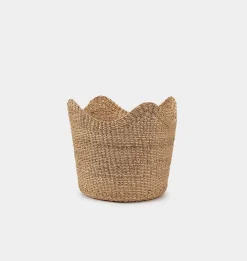 Handwoven Scallop Basket