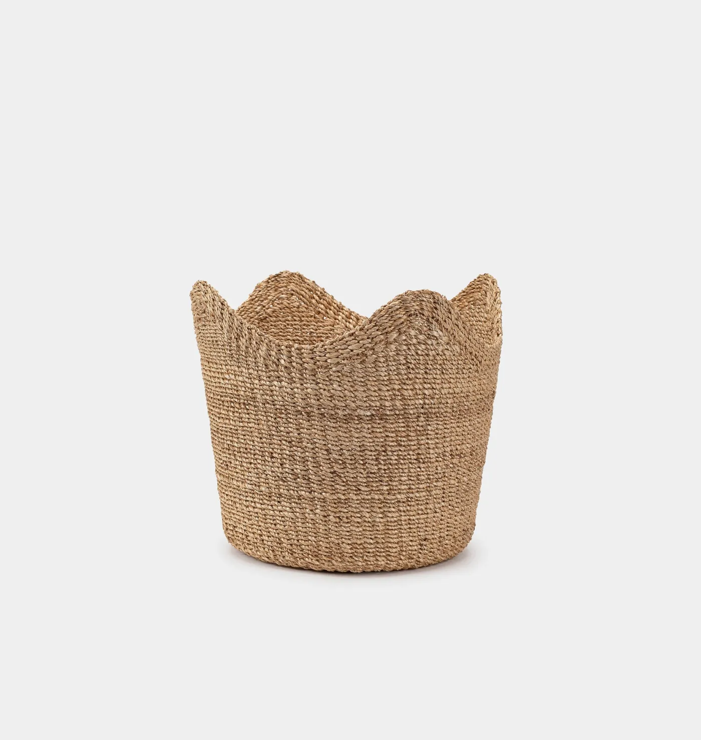 Handwoven Scallop Basket