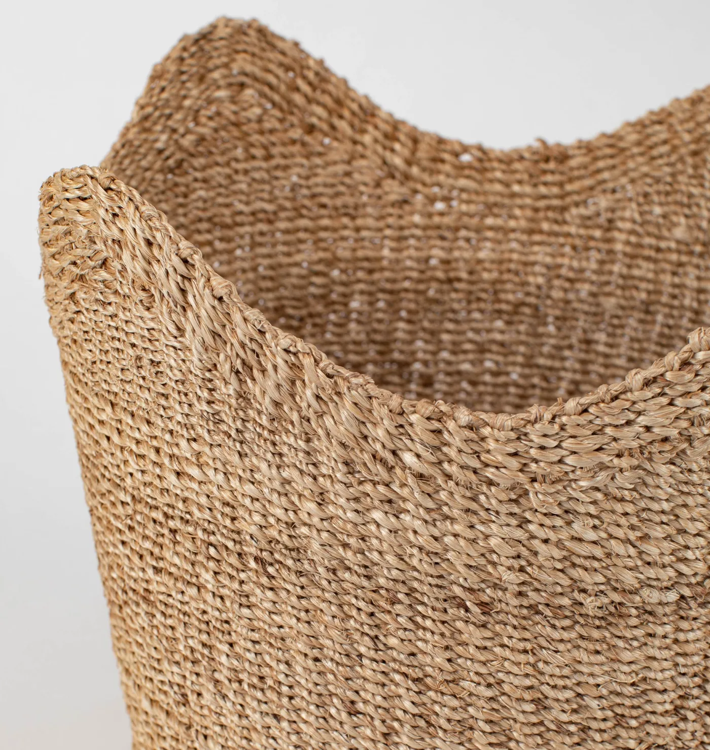 Handwoven Scallop Basket