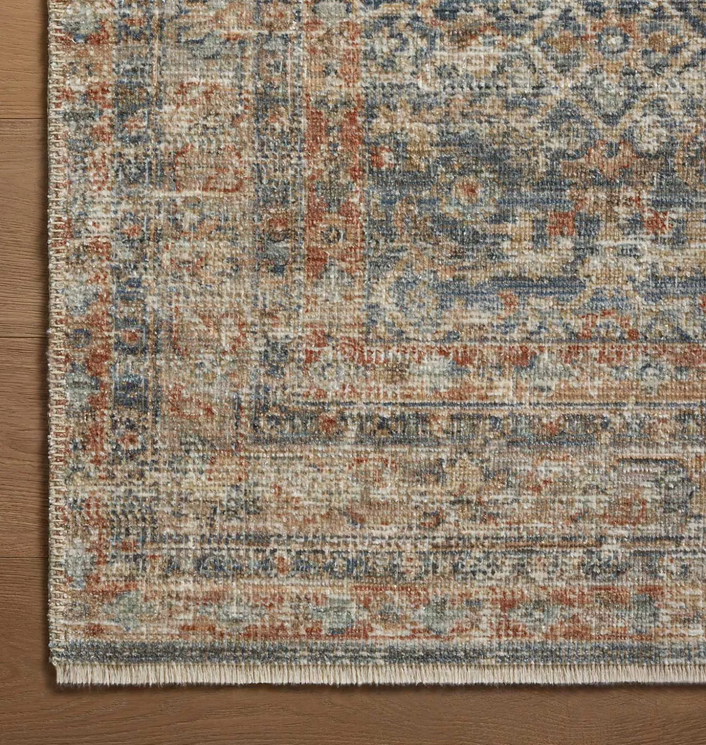 Heritage HER-12 Blue / Rust Area Rug