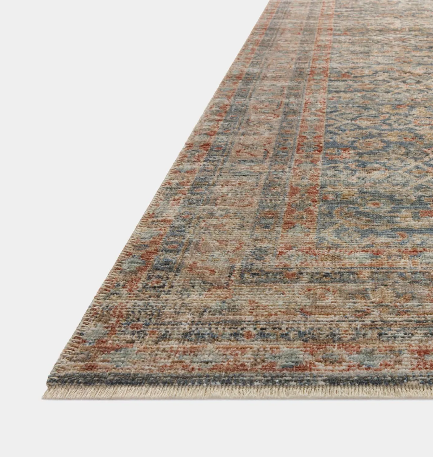 Heritage HER-12 Blue / Rust Area Rug