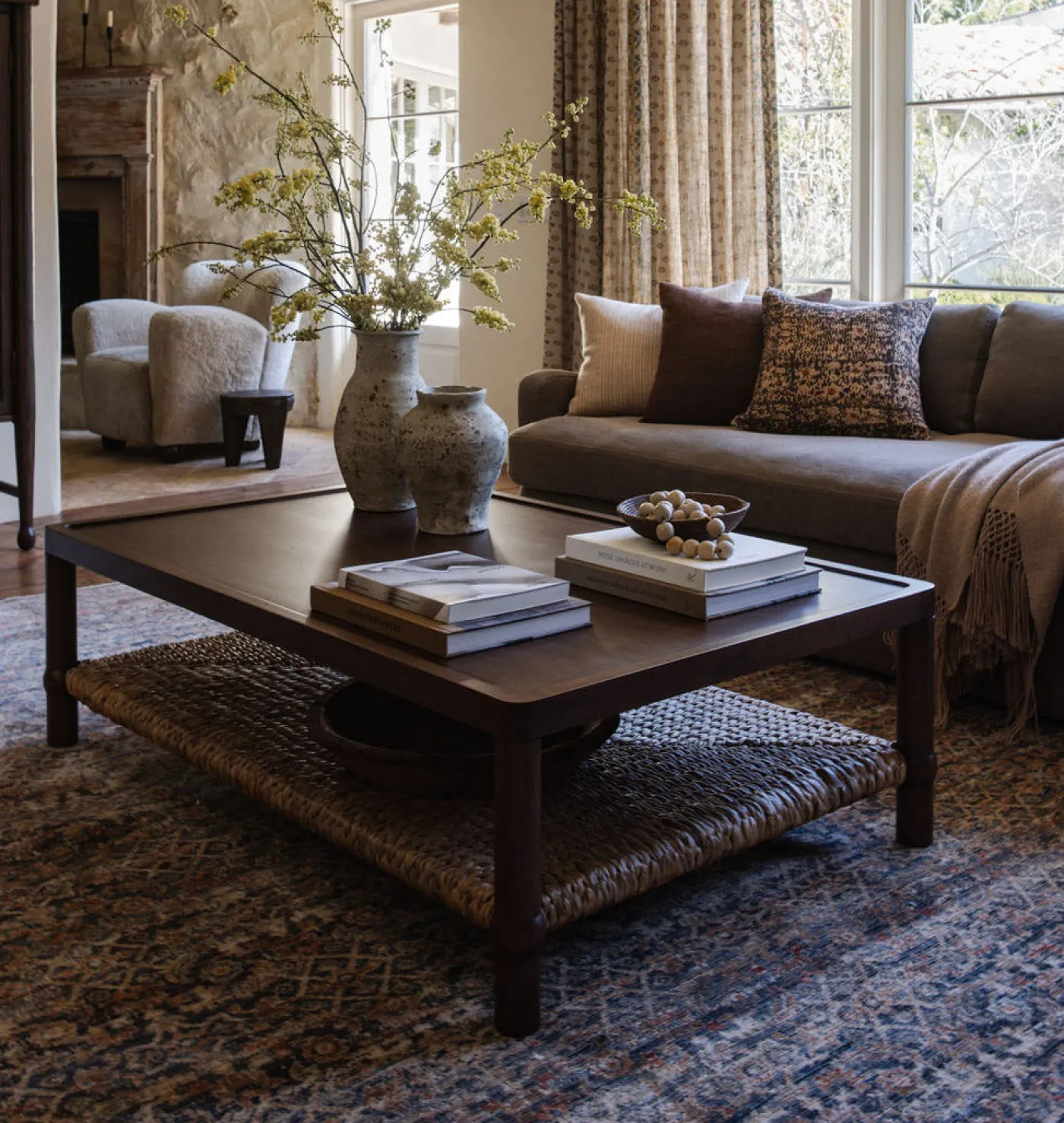 Heritage HER-12 Blue / Rust Area Rug