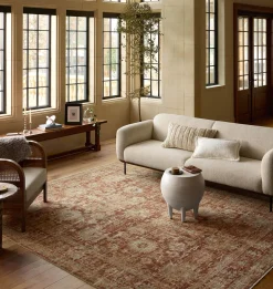 Heritage HER-03 Brick / Multi Area Rug