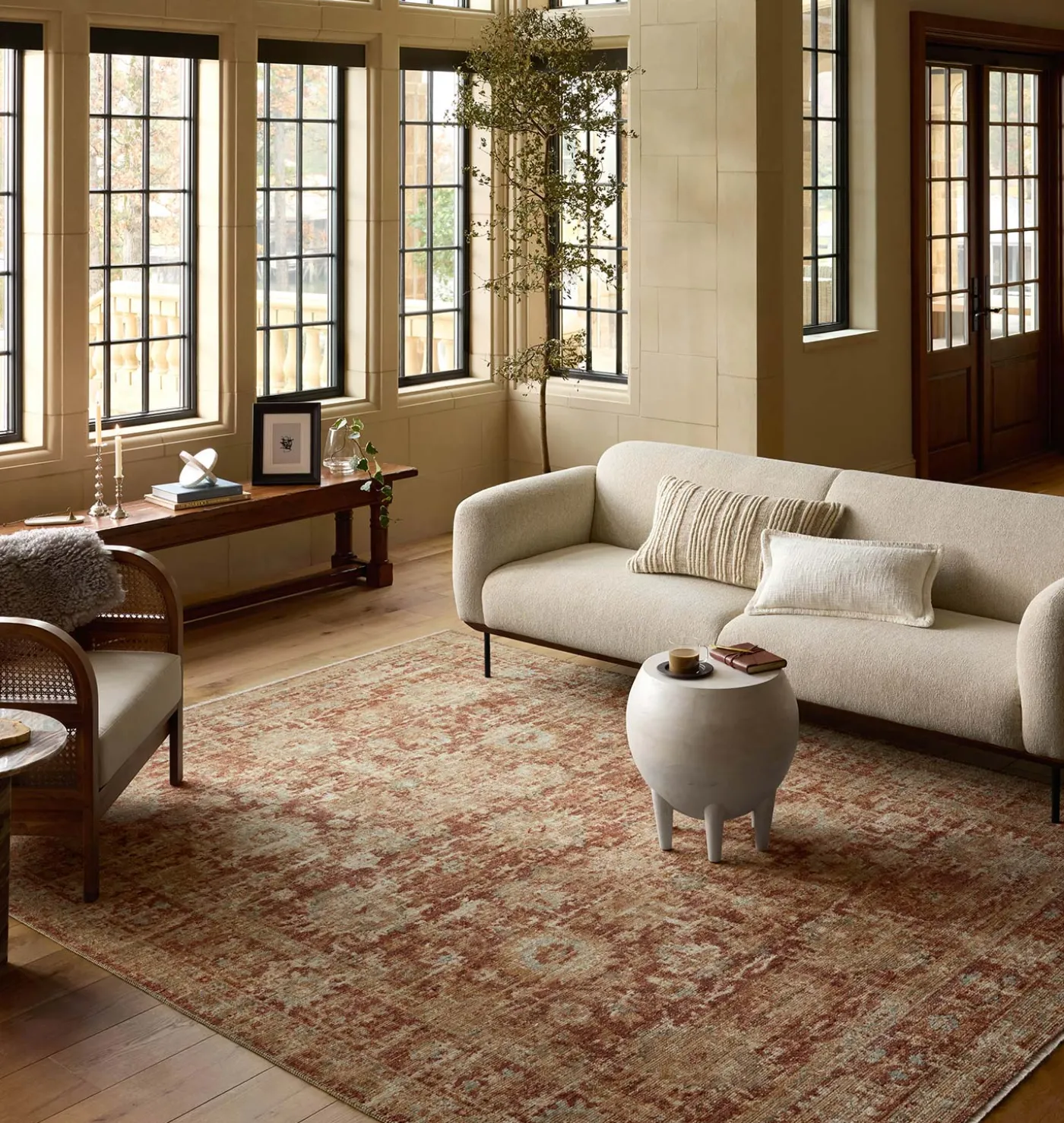 Heritage HER-03 Brick / Multi Area Rug