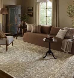 Honora HON-01 Khaki / Beige Area Rug
