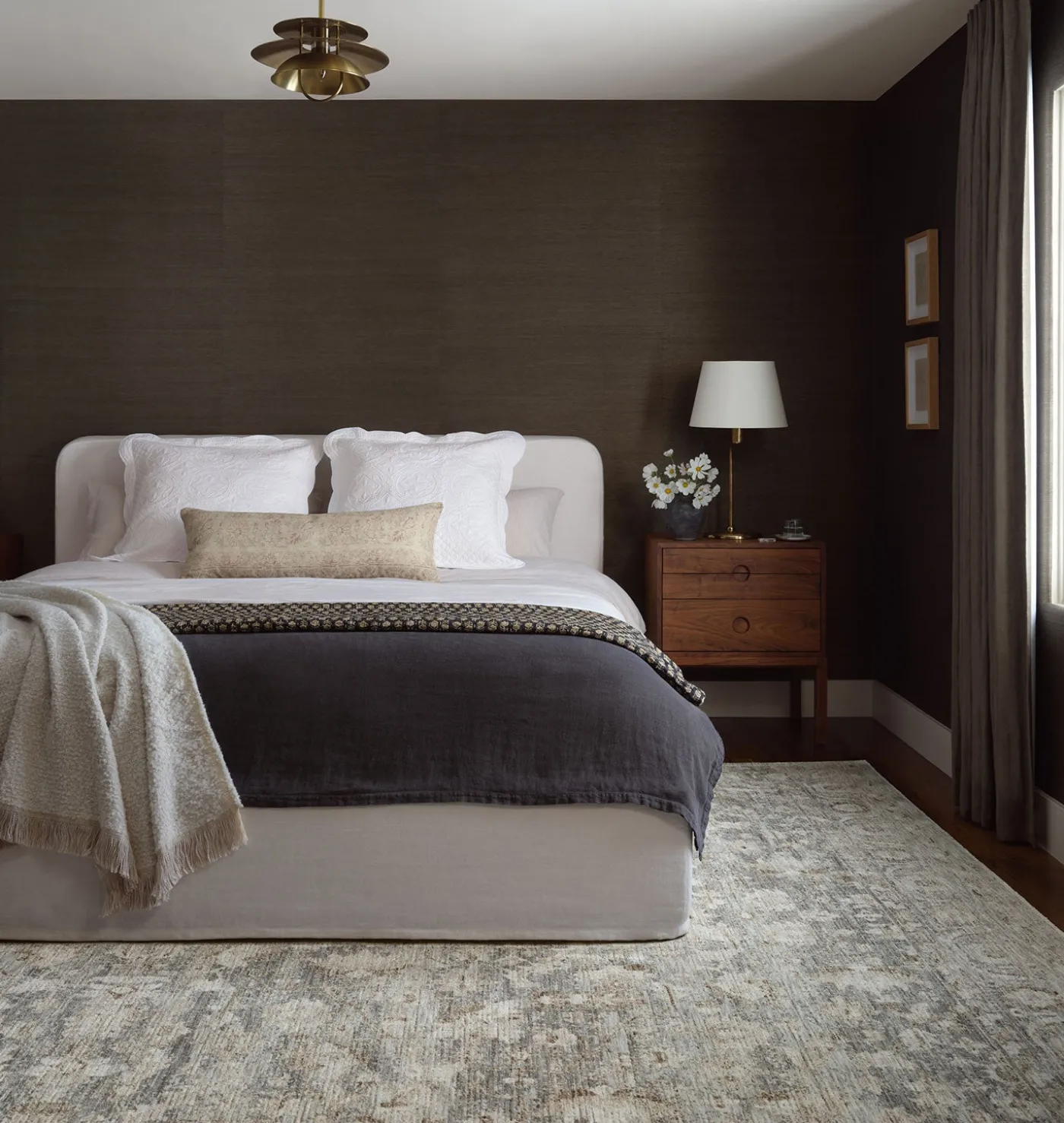 Honora HON-02 Slate / Beige Area Rug