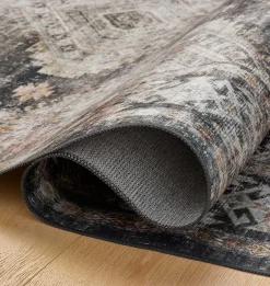 Josie JOS-04 Ink / Earth Washable Area Rug