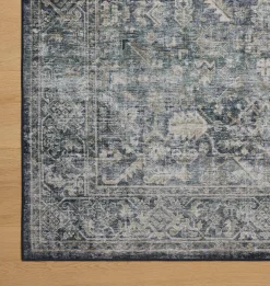 Josie JOS-01 Ocean / Natural Washable Area Rug