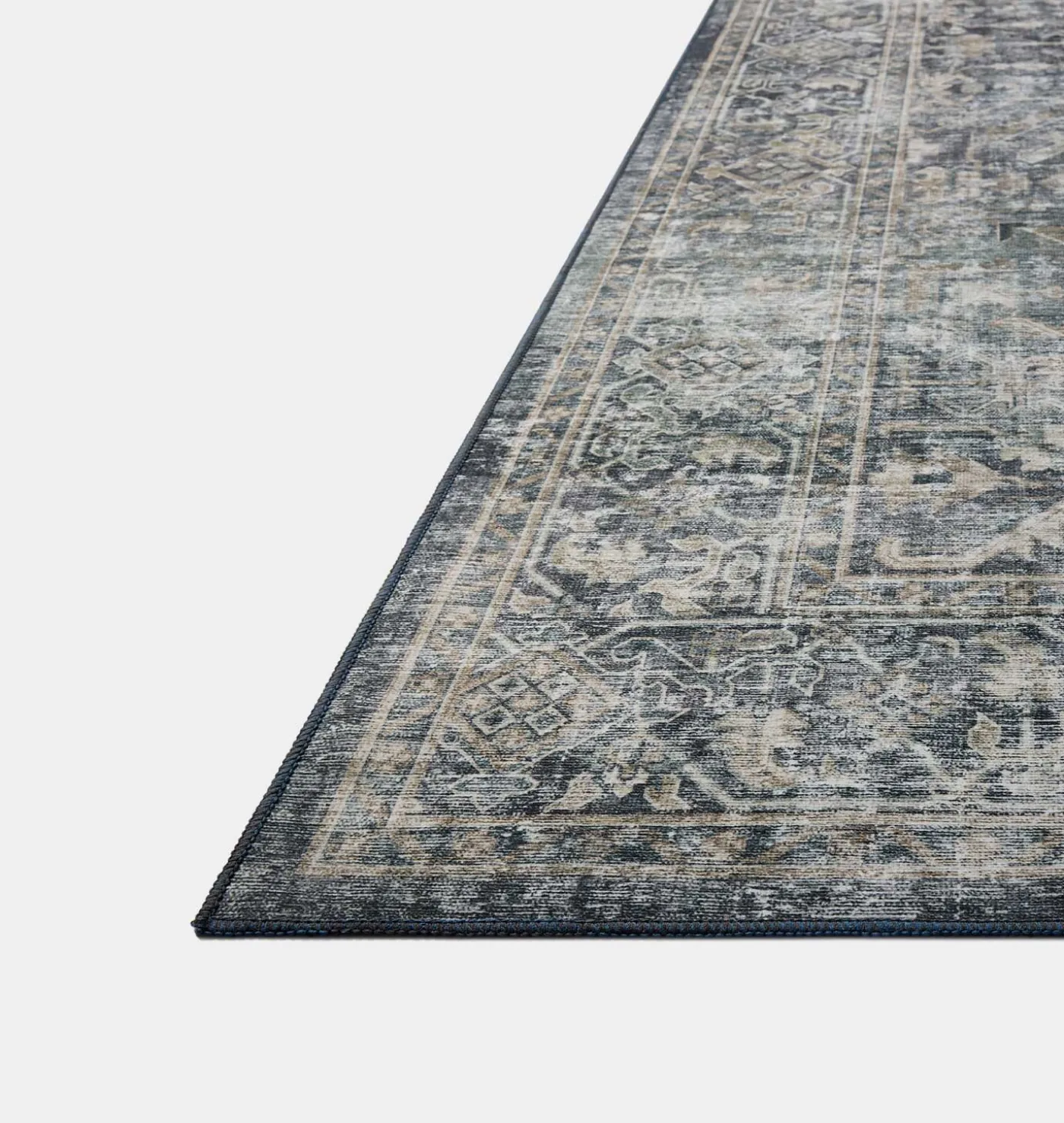 Josie JOS-01 Ocean / Natural Washable Area Rug