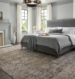 Katherine KES-02 Charcoal / Gold Area Rug