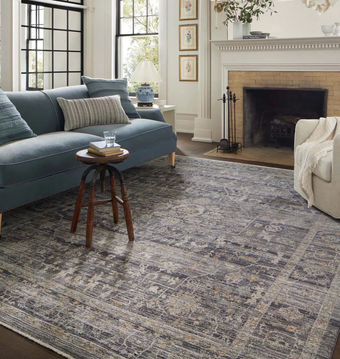 Katherine KES-03 Midnight / Tobacco Area Rug
