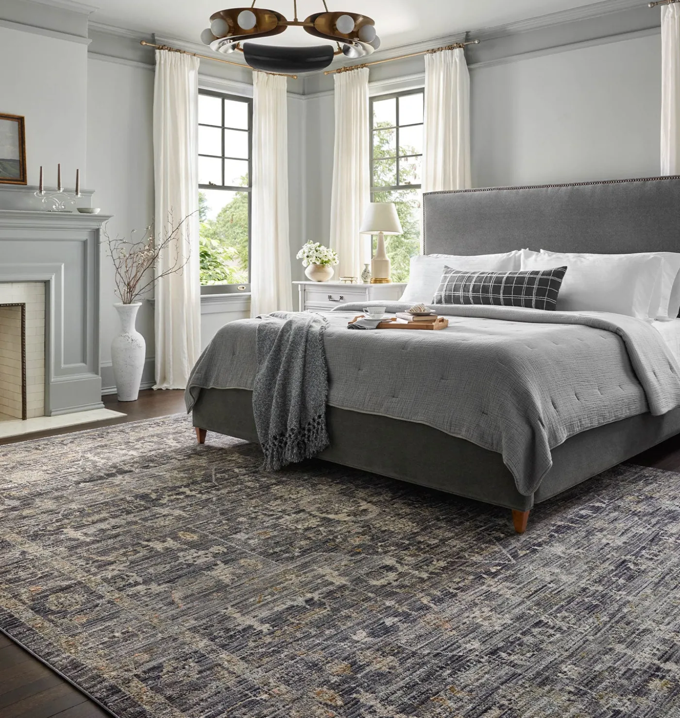 Katherine KES-03 Midnight / Tobacco Area Rug