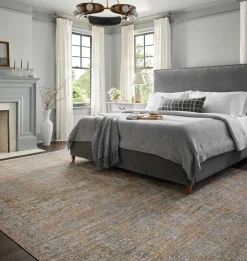 Katherine KES-02 Terracotta / Smoke Area Rug