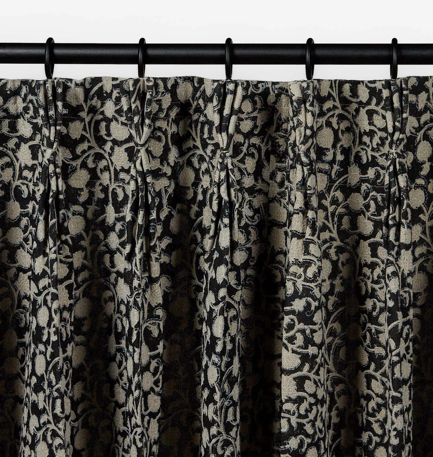 Keya Noir Curtain Panel