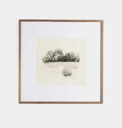 Land Sketch 1 Framed Print