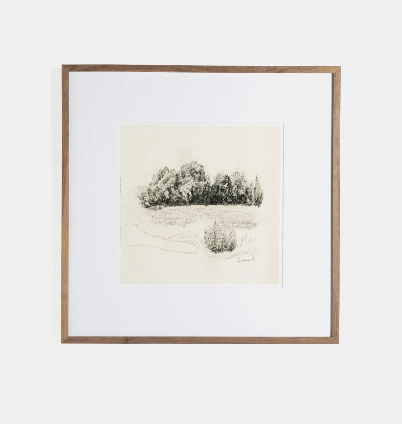 Land Sketch 1 Framed Print