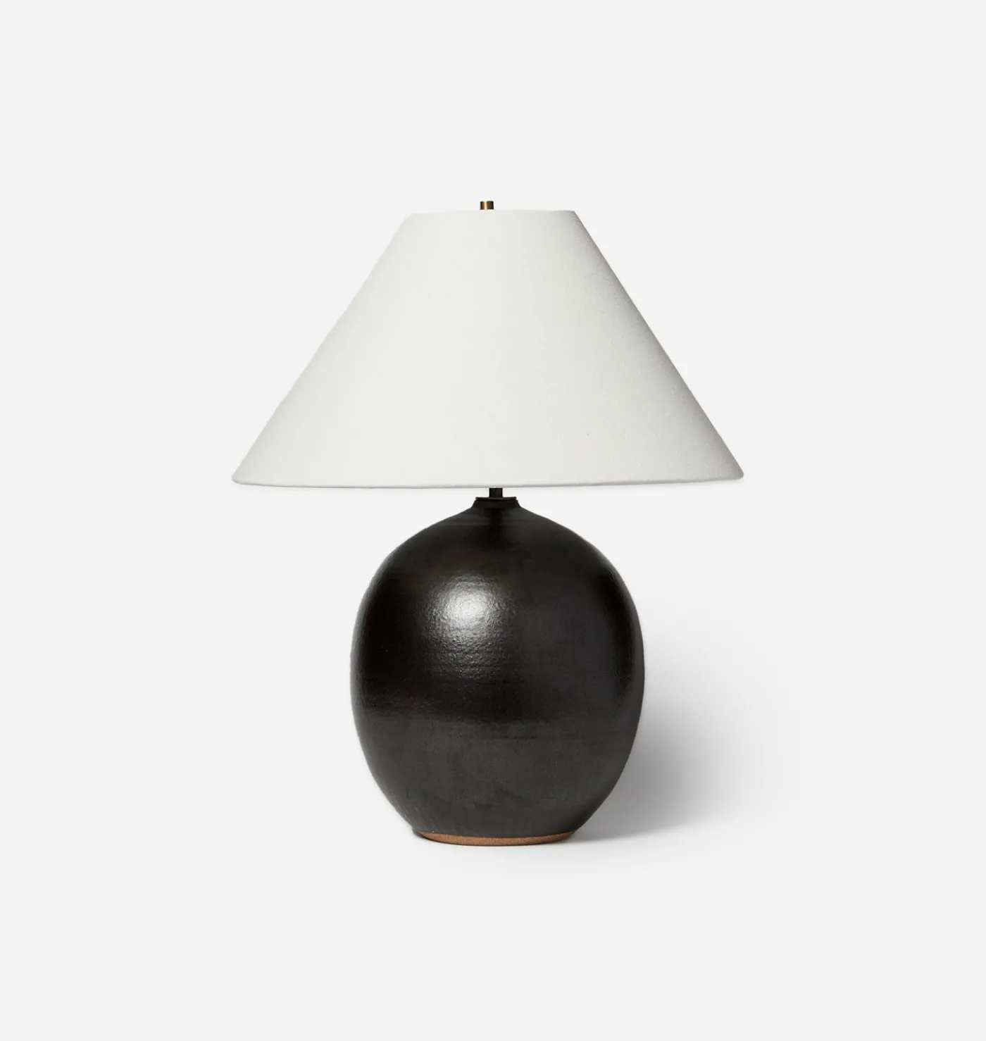 Large Iron Black Orb Lamp