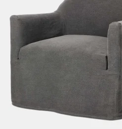 Lowell Slipcover Swivel Chair