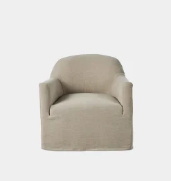 Lowell Slipcover Swivel Chair