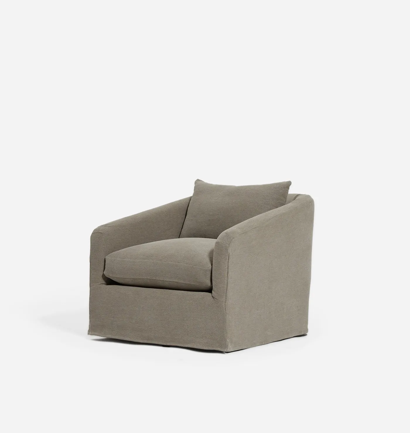 Lowie Slipcovered Swivel Chair